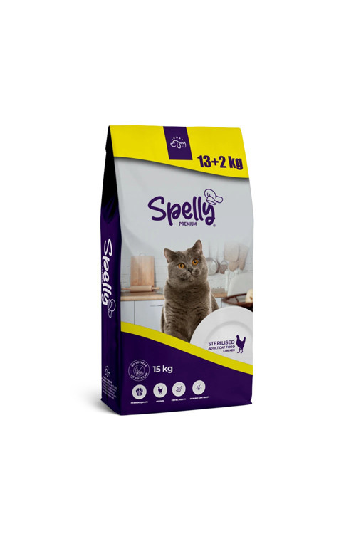 Kısırlaştırılmış Yetişkin Kedi Maması Tavuklu 15kg