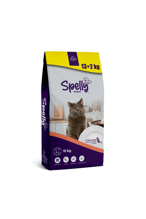 Kısırlaştırılmış Yetişkin Kedi Maması Somonlu 15 kg