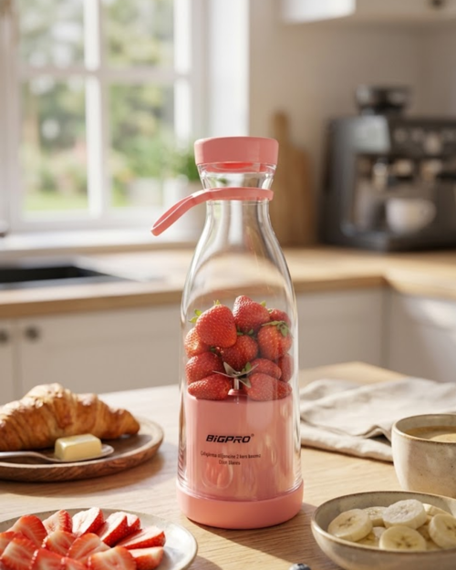 uygun Kablosuz Taşınabilir Blender Smoothie Milkshake Hazırlama Tek Tuş Kullanım popüler