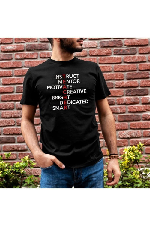 beybunn Unisex Bisiklet Yaka Baskılı Oversize T-Shirt - Siyah