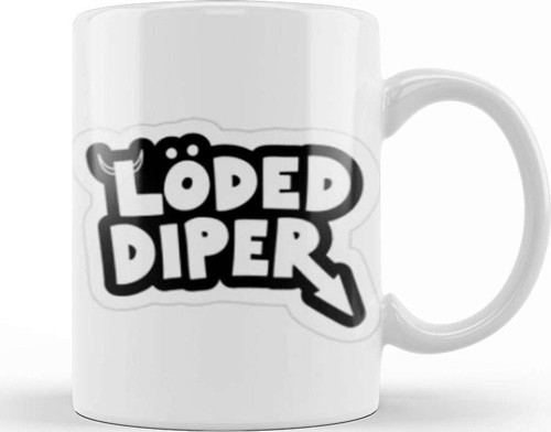 Loaded Diaper Logo Kupa Bardak Porselen