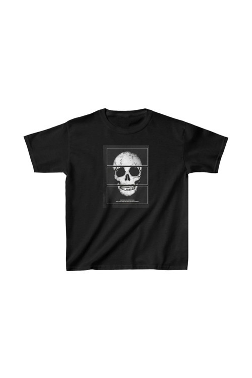 Unisex Çocuk Baskılı T-Shirt - Siyah