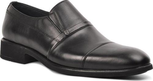 2537 Siyah Hakiki Deri Erkek Günlük Ayakkabı