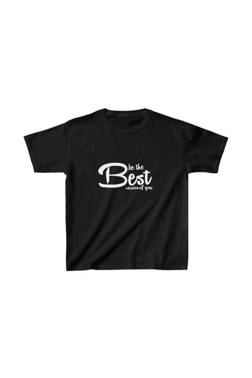 beybunn Unisex Çocuk Baskılı T-Shirt - Siyah