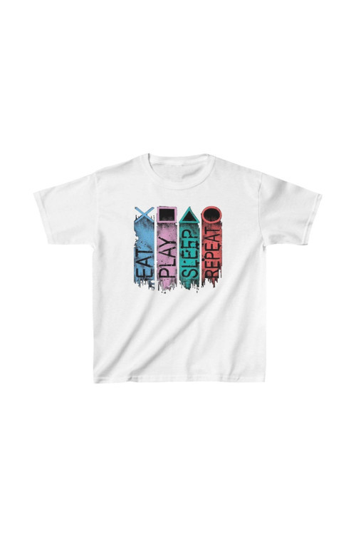 beybunn Unisex Çocuk Baskılı T-Shirt - Beyaz