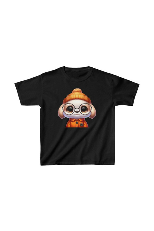 beybunn Unisex Çocuk Baskılı T-Shirt - Siyah