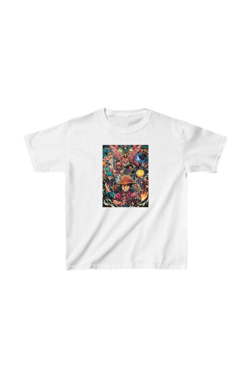beybunn Unisex Çocuk Baskılı T-Shirt - Beyaz