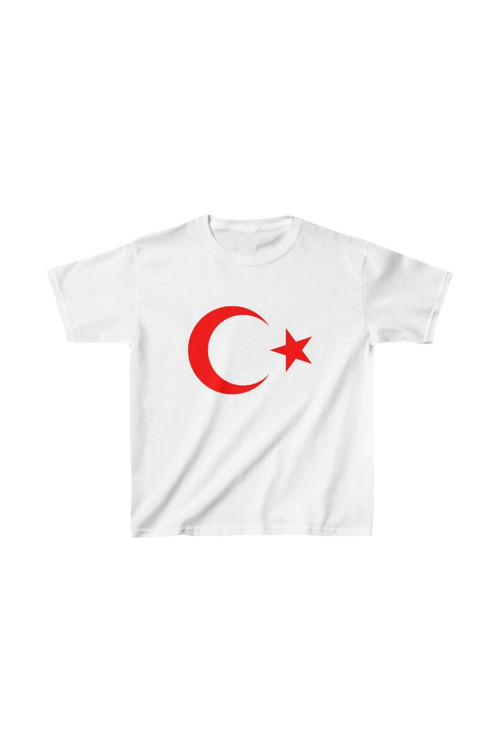 beybunn Çocuk Unisex Baskılı T-Shirt - Beyaz