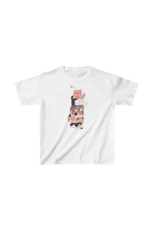 beybunn Çocuk Unisex Baskılı T-Shirt - Beyaz