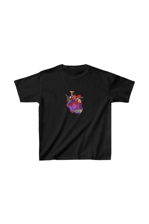 beybunn Unisex Çocuk Baskılı T-Shirt - Siyah
