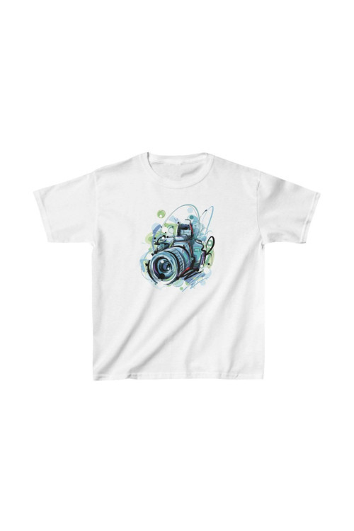 beybunn Unisex Çocuk Baskılı T-Shirt - Beyaz