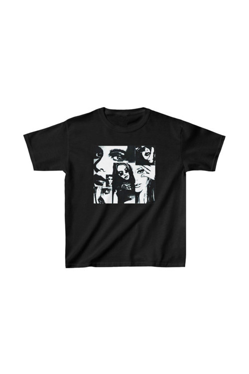 beybunn Unisex Çocuk Baskılı T-Shirt - Siyah