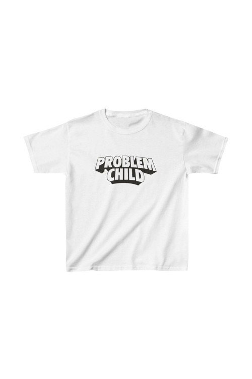 beybunn Unisex Çocuk Baskılı T-Shirt - Beyaz