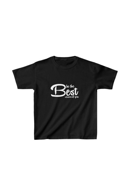 beybunn Unisex Çocuk Baskılı T-Shirt - Siyah