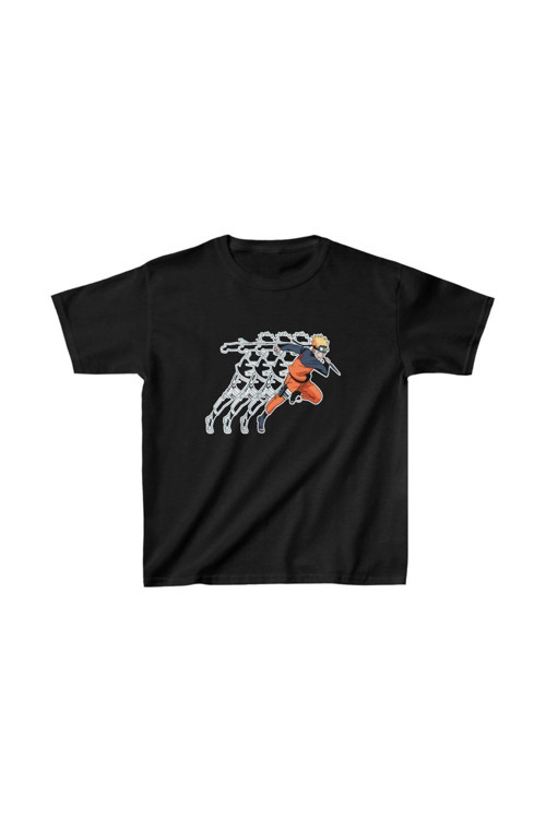 beybunn Çocuk Unisex Baskılı T-Shirt - Siyah