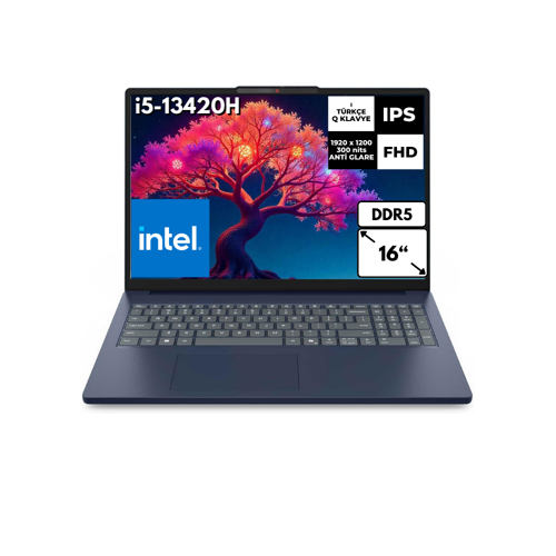 IdeaPad Slim 3 16IRH10 i5-13420H 16-GBDDR5 2 TBSSD UHD Graphics 16" WUXGA Windows 11 Pro Notebook 83K2001RTRAT48
