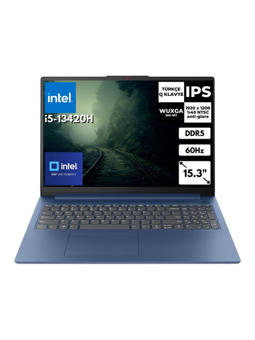 IdeaPad Slim 3 15IRH10 i5-13420H 16-GBDDR5 1 TBSSD UHD Graphics 15.3" WUXGA Windows 11 Pro Notebook 83K10062TRAT47