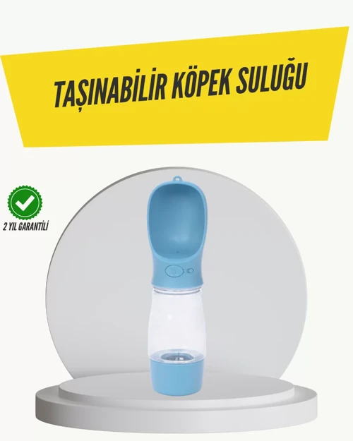 Taşınabilir Su Tasarruflu Köpek ve Kedi Su Şişesi Tek Elle Kullanım Kolaylığı