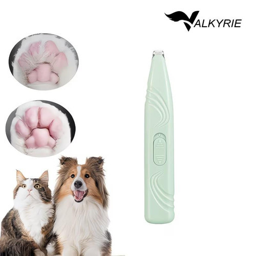 Kedi Köpek Pati Tüy Kesme Makinesi Sessiz Hassas Bölge Traş Cihazı Seramik & Çelik Bıçaklı Yeşil