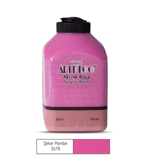 Akrilik Boya 500 Ml Şeker Pembe 3678