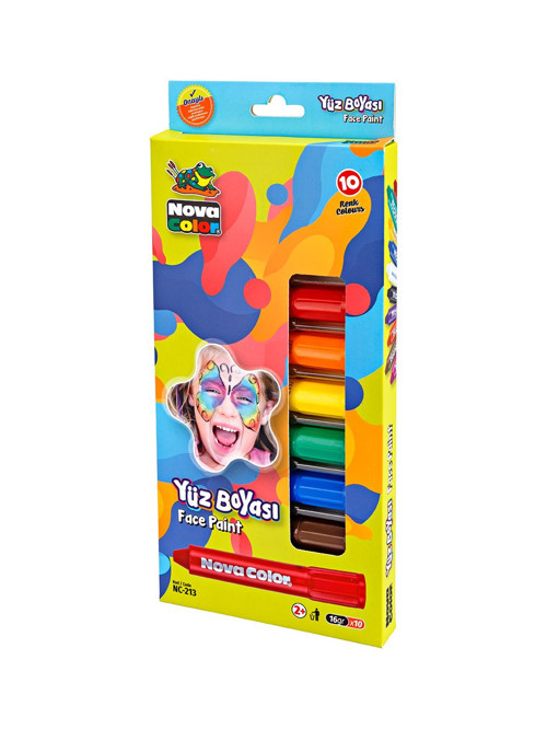 Yüz Boyası 10 Renk Set Nc-213