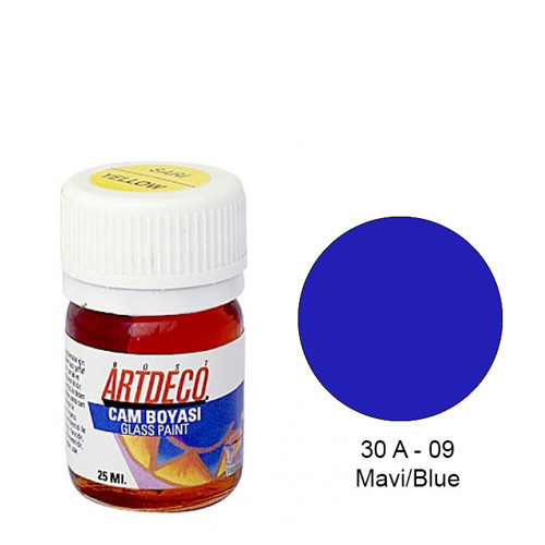 Cam Boyası 25 Ml Öğrenci Tipi 09 Mavi