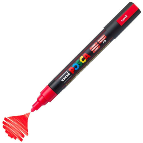 Posca 1.8-2.5 Su Bazlı Poster Markörü F.Kırmızı N (6 Lı Paket)
