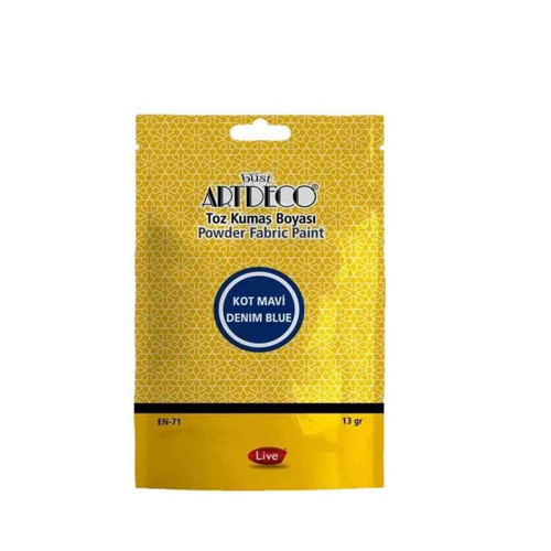 Toz Kumaş Boyası 13 Gram Kot Mavi 1109