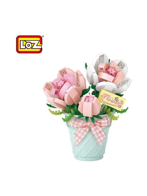 Block Oyuncak Saksılı Gül 230 Parça Lz8836