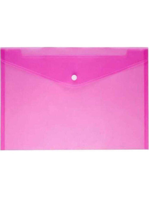 A4 Çıtçıtlı Dosya Evrak Zarfı Pembe 3101 (12 Li Paket)