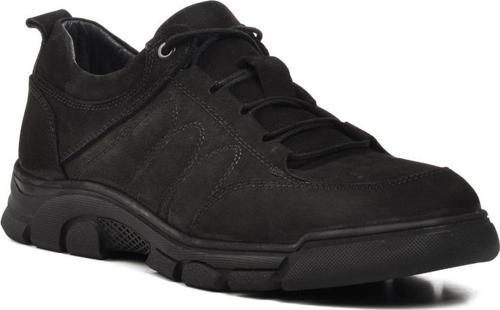 7370 Siyah Nubuk Hakiki Deri Erkek Günlük Ayakkabı