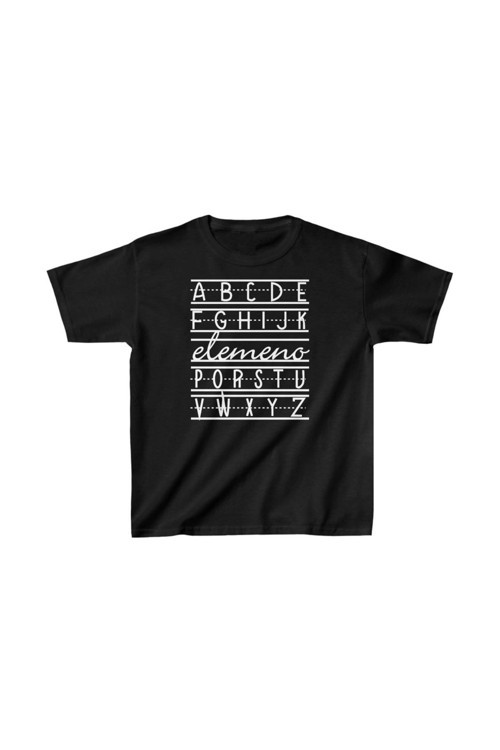 beybunn Unisex Çocuk Baskılı T-Shirt - Siyah
