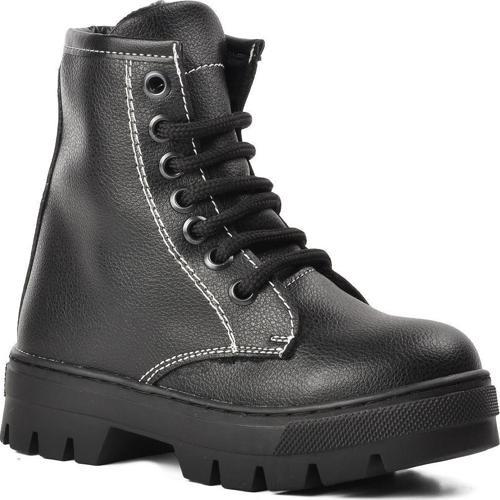 Arz 2301002-P Siyah İçi Kürklü Fermuarlı Çocuk Bot