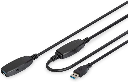 Aktif Usb 3.0 Uzatma Kablosu - 10 M - 5 Gbps Aktarım Hızı - Tak Ve Çalıştır - Hotswap - Led
