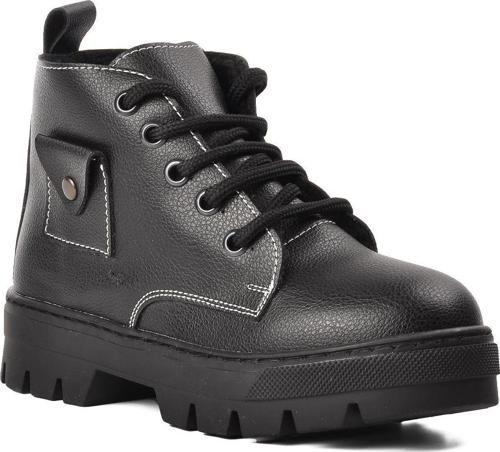 Arz 2301003-F Siyah İçi Kürklü Fermuarlı Çocuk Bot