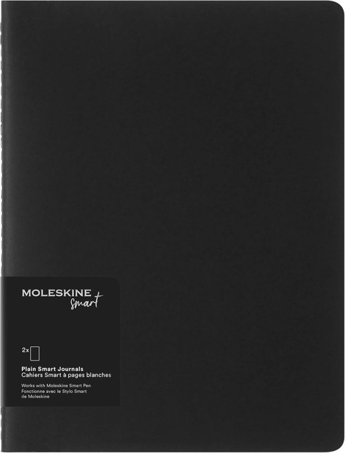 Moleskine Smart Cahier Dergileri Beyaz Sayfalı 2'Li Dijital Kayık Seti, Kalem+ Ile Uyumlu, Karton Ka