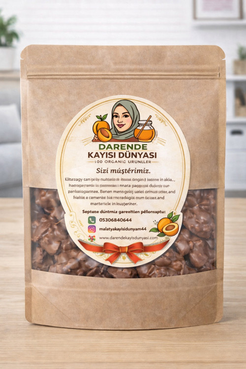 Sütlü Çikolata Kaplı Kayısı Çekirdeği Krokan 1 Kg
