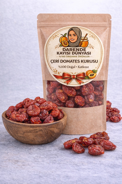 Fırında Kurutulmuş Doğal Çeri Domates Kurusu 500 Gr
