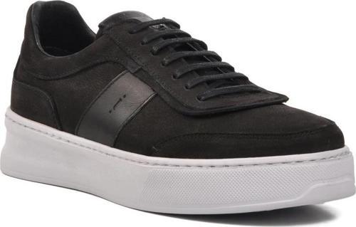 Cosmo Siyah Nubuk Hakiki Deri Erkek Günlük Ayakkabı