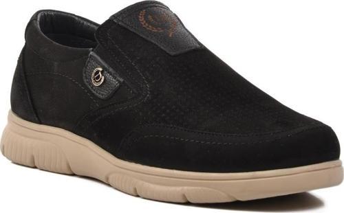 D2301 Siyah Nubuk Hakiki Deri Erkek Günlük Ayakkabı