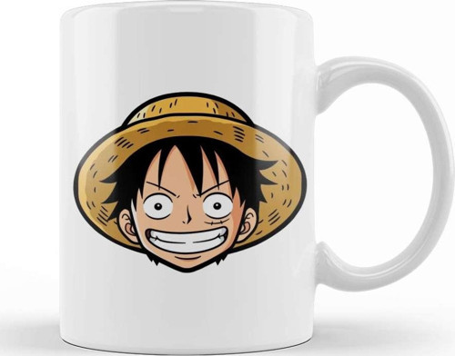 One Piece Luffy 01 Kupa Bardak Porselen
