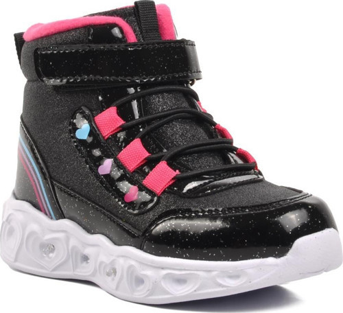 Kids-P Siyah Kız Çocuk Sneaker Bot