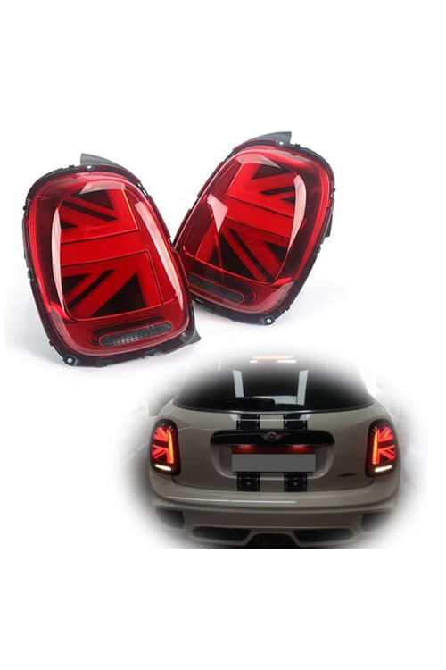 Mini cooper f55 f56 f57 arka stop lambası ledli kırmızı union jack 2014 / 2018