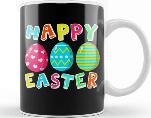 Happy Easter 06 Kupa Bardak Porselen