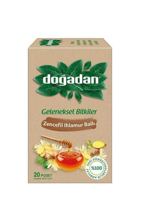 Zencefil Ihlamur Ballı Bitki Çayı 20'Li Süzme Poşet