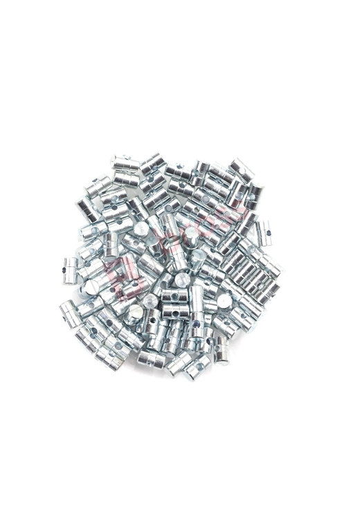 BCR036 100 Adet İç Dış Kapı Kolu Bagaj Kilit Mandal Açma Tel Halat Ucu 6x10 mm Delik Çapı: 2.2 mm