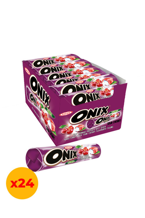 Onix Salsa Vişneli Sert Şeker 22,4 Gr X 24 Adet Kutulu