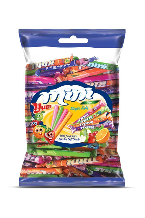 Miniyum Karışık Meyve Sulu Yumuşak Şeker 700Gr 100 Adet