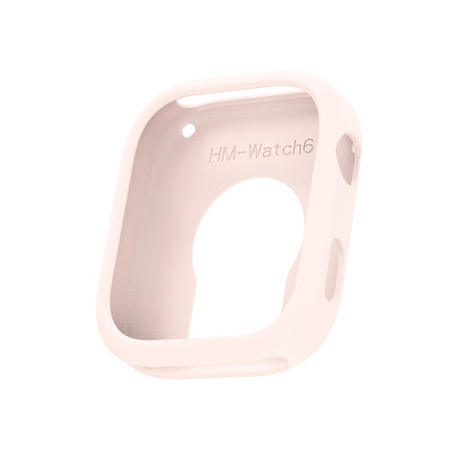 Redmi Watch 6 Yumuşak TPU Silikon Kasa Koruyucu MKST Watch Gard 41 - Pembe