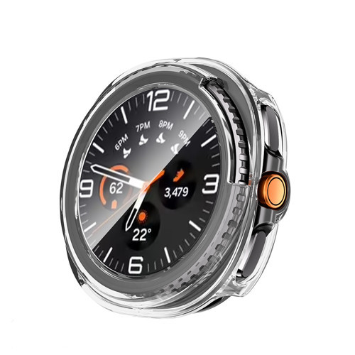 Galaxy Watch 8 Classic 46mm Sert PC Kasa ve Ekran Koruyucu MKST Watch Gard 39 - Şeffaf